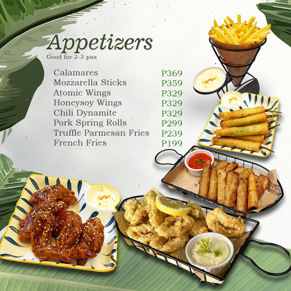 menu web siteAppetizers