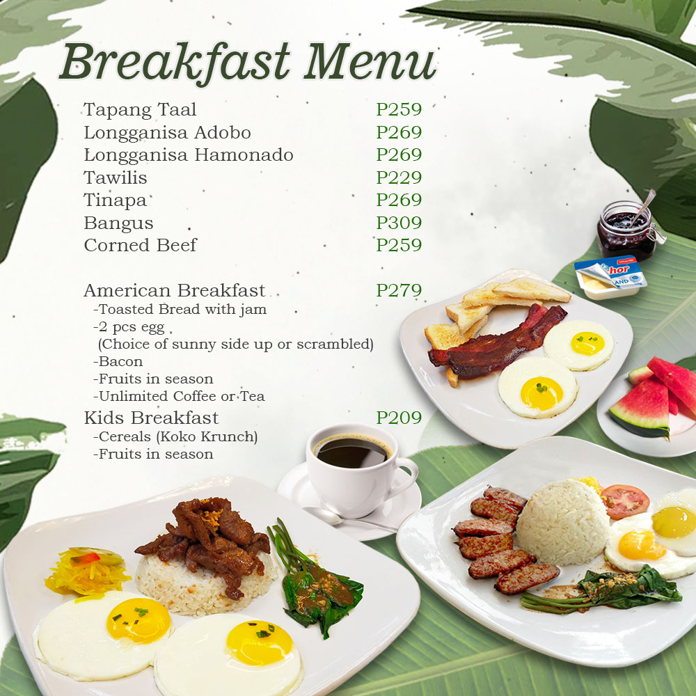 menu web sitebreakfast